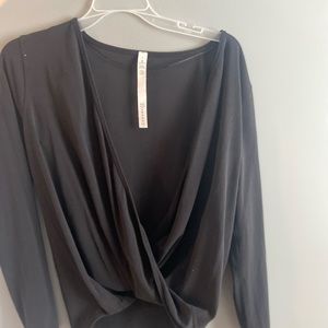 Lulu lemon open front wrap top
